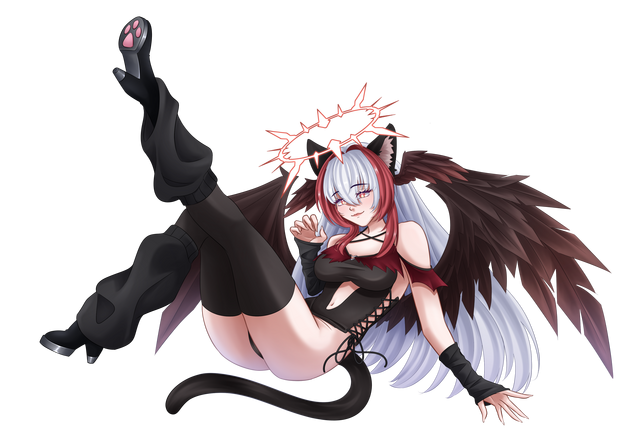 Halloween art by Akani https://x.com/akaniyuaa